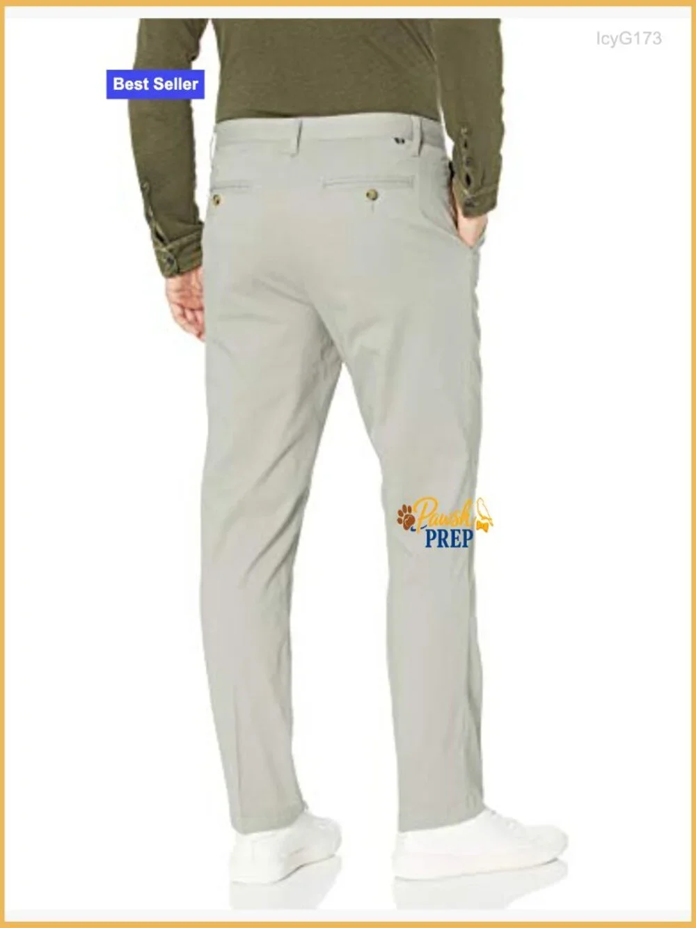 Men's Stretch Chino Pants in Tailored Fit with 31
